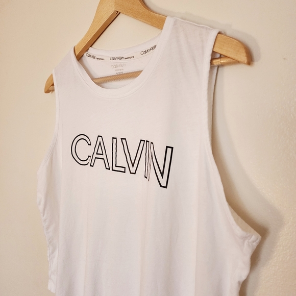 Calvin Klein Performance Crop Tank Top Size XL - Picture 3 of 6